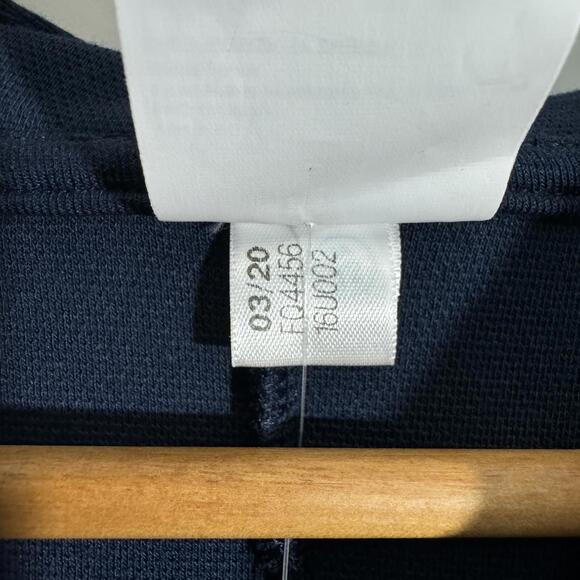 Reebok Women’s Size Small Navy Blue Doubleknit Full Zip Hooded Active Jacket - Picture 7 of 9